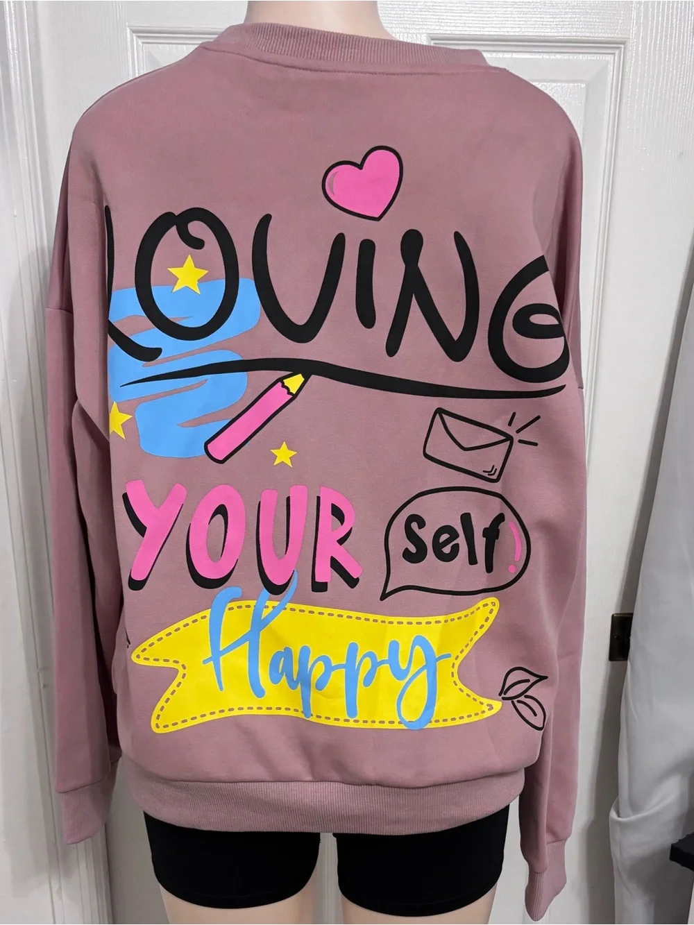 Graphic Tweety Pink Pullover Sweatshirt